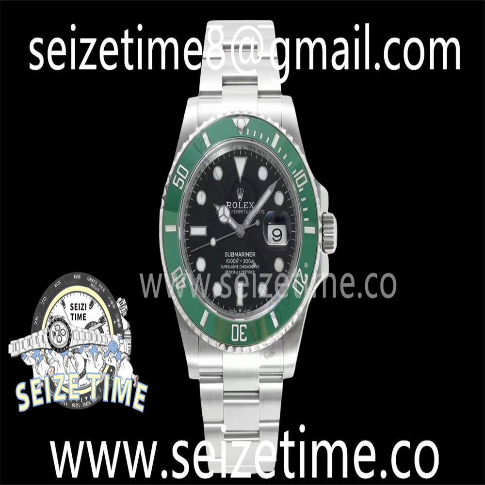 Submariner 41mm 126610LV Kermit 904L Steel JVS 1:1 Best Edition Black Dial on SS Bracelet A3235