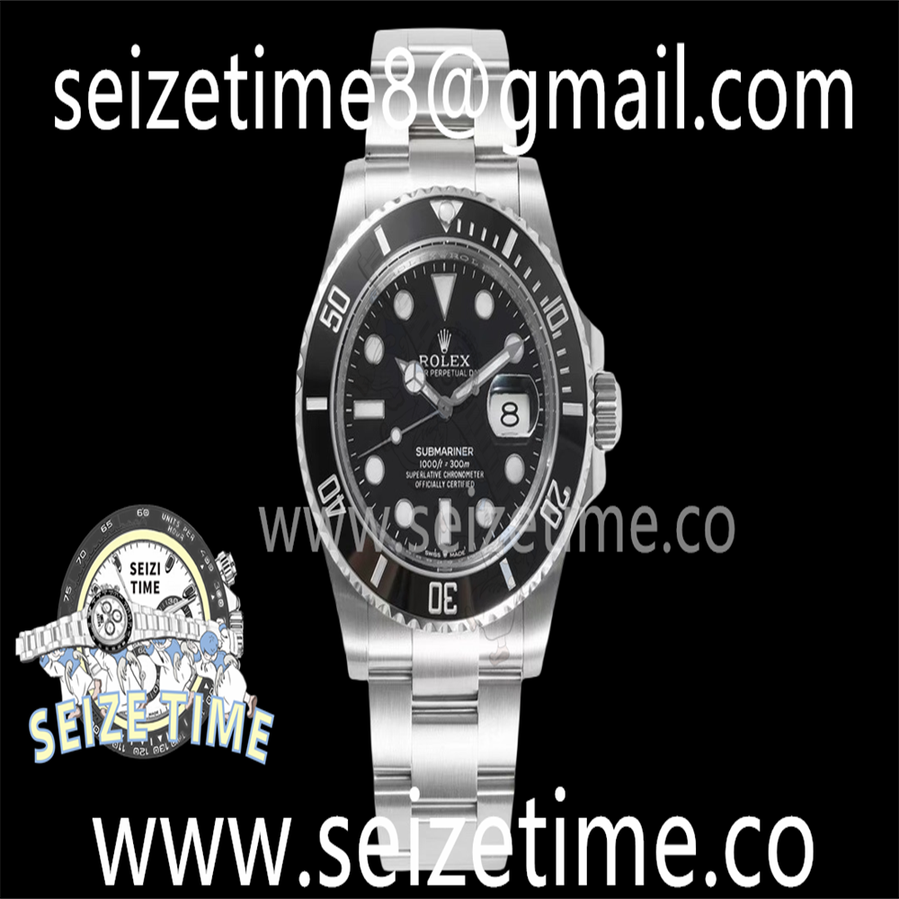 Submariner 41mm 126610LN Black Ceramic 904L Steel JVS 1:1 Best Edition Black Dial on SS Bracelet A3235