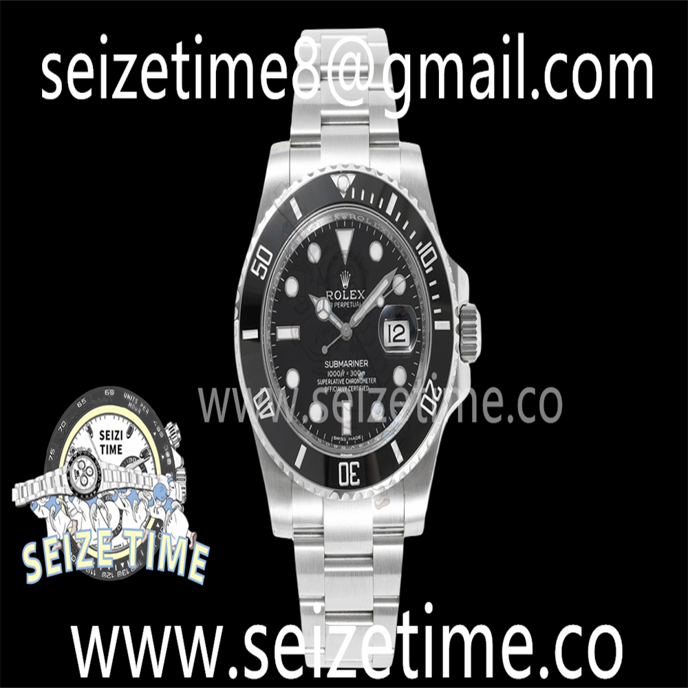 Submariner 116610 LN Green Ceramic RF 904L 1:1 Best Edition Black Dial on SS Bracelet VR3135