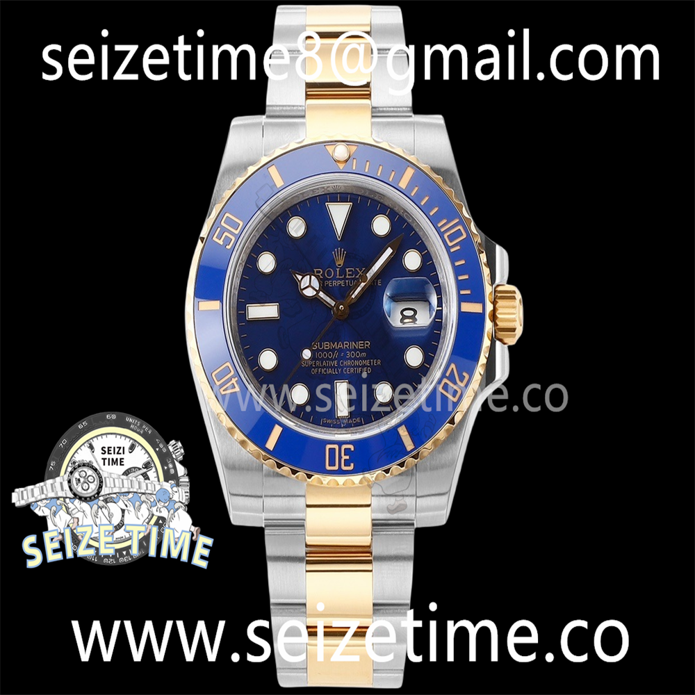Submariner 40mm 116613LB 904L Steel YG/SS JVS 1:1 Best Edition Blue Dial on YG/SS Bracelet VR3135