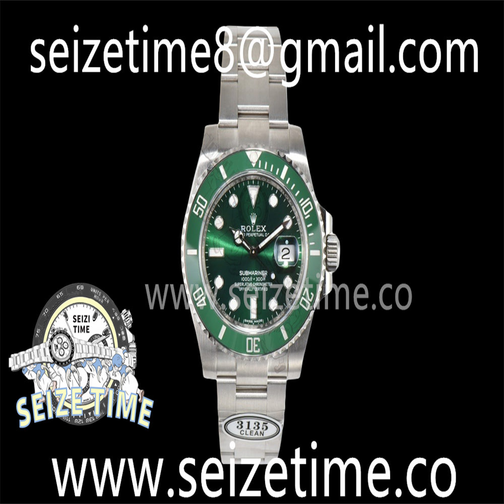 Submariner 116610LV Green Ceramic 904L Clean 1:1 Best Edition Green Dial on SS Bracelet SA3135 V2