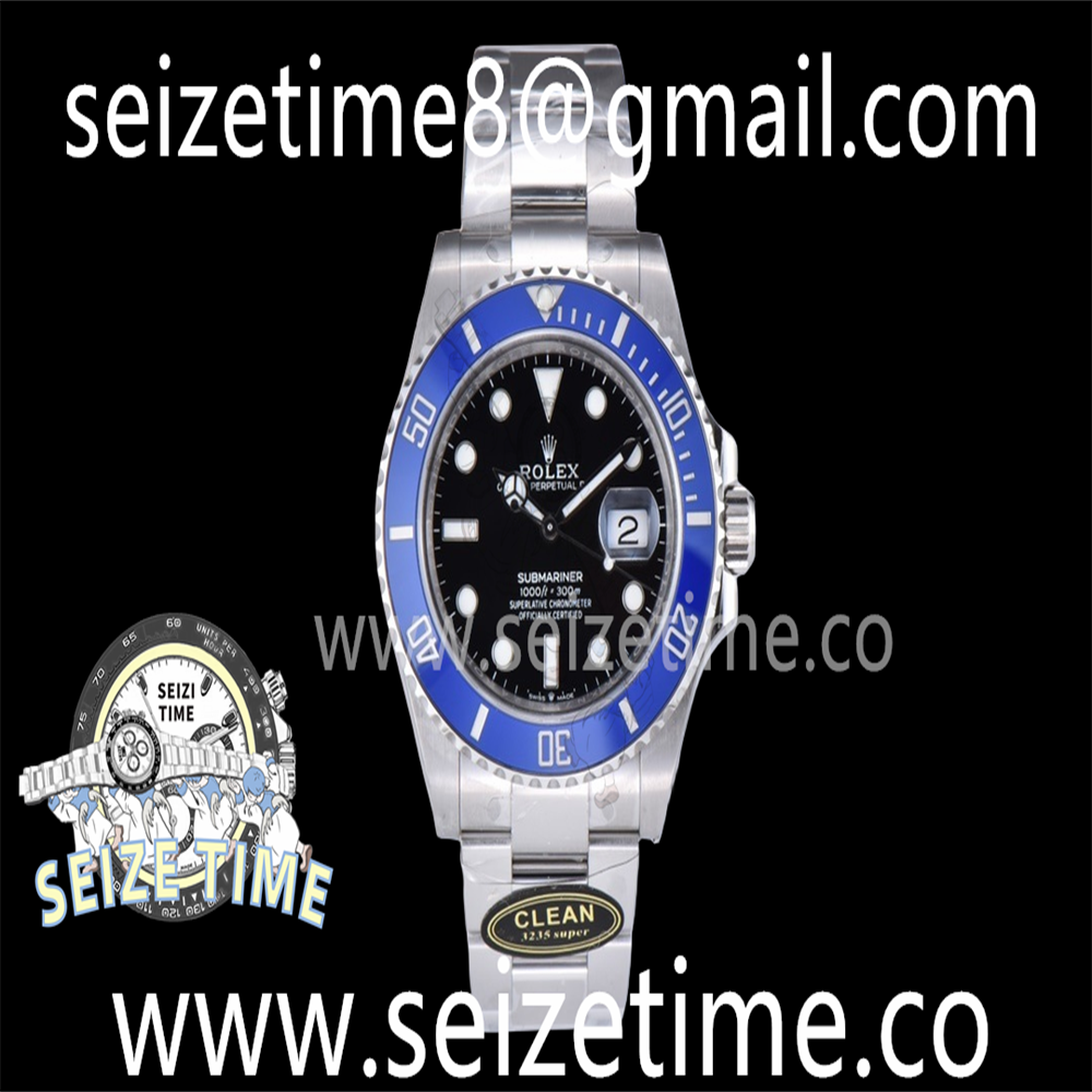 Submariner 41mm 126619LB Blue Ceramic 904L Steel Clean 1:1 Best Edition Black Dial on SS Bracelet VR3235 V2