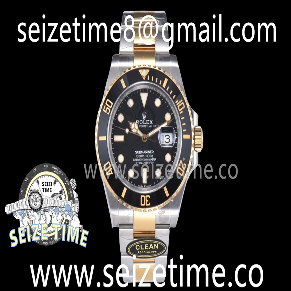 Submariner 41mm 126613LN SS/YG 904L Steel Clean 1:1 Best Edition Black Dial on SS/YG Bracelet VR3235 V2
