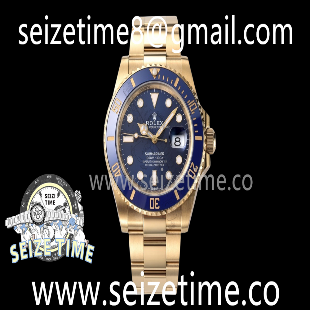 Submariner 41mm 126618LB YG 904L Steel Clean 1:1 Best Edition Blue Dial on YG Bracelet VR3235 V2