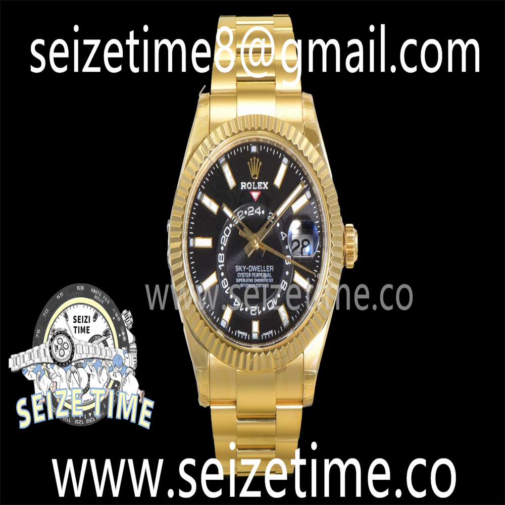 Skydweller YG Noob Best Edition Black Dial on YG Bracelet A23J