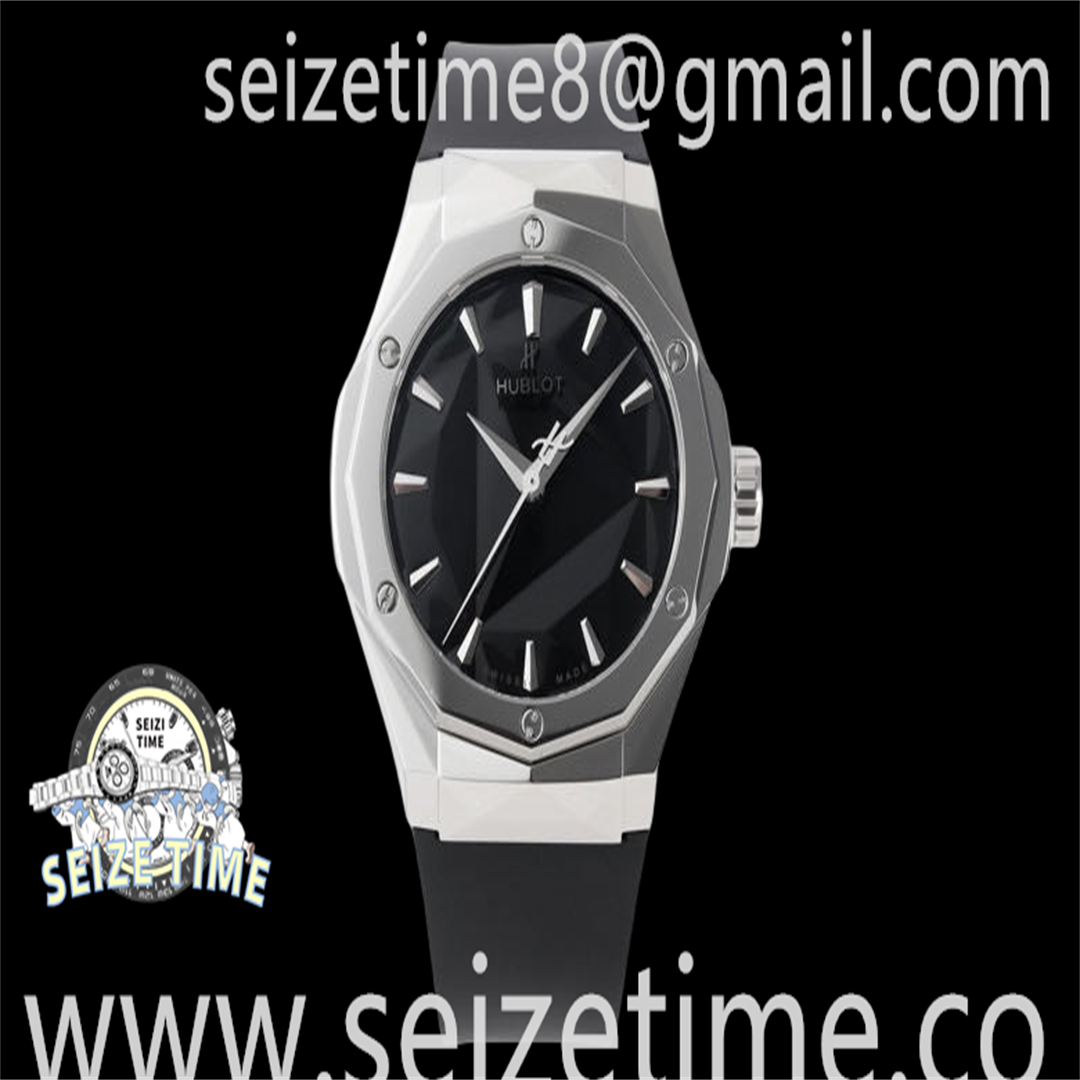 Classic Fusion Orlinski 40mm SS Black Dial on Rubber Strap APSF A2892