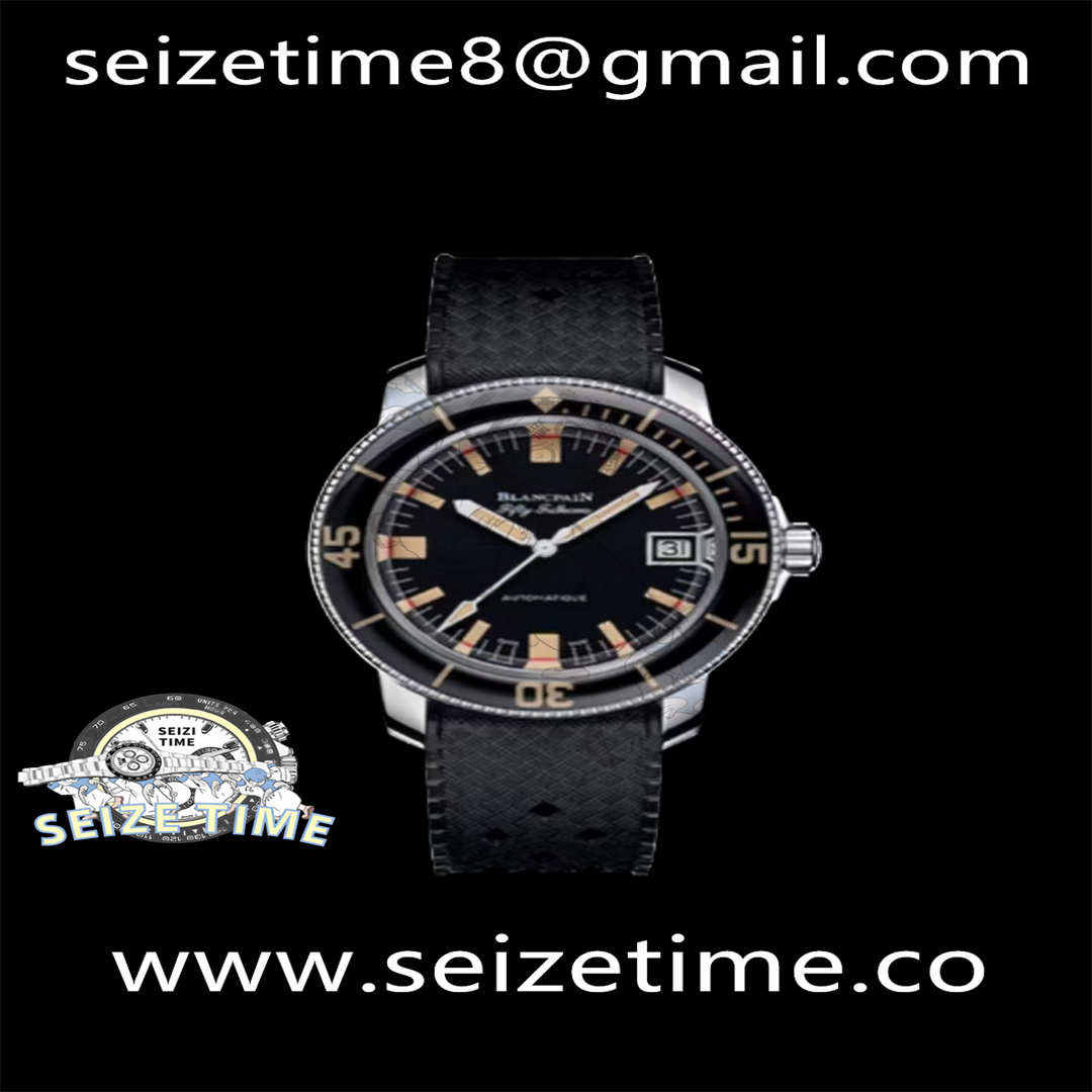 Fifty Fathoms Barakuda Re-Edition SS Black Dial on Rubber Strap ZF A2836
