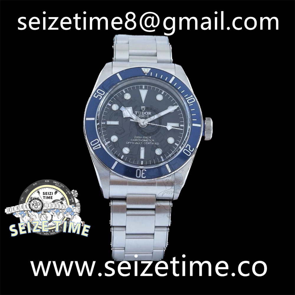 Heritage Black Bay Blue Bezel ZF 1:1 Best Edition on SS Bracelet A2824 V5