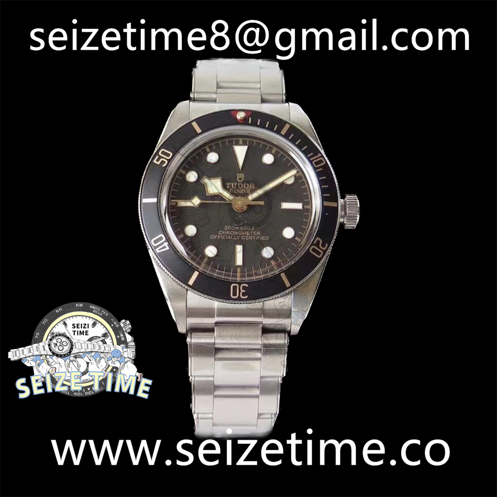 Black Bay Fifty Eight 39mm SS ZF 1:1 Best Edition Black Dial on SS Bracelet A2824 V5