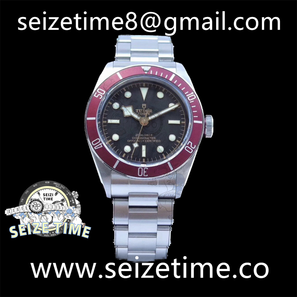 Heritage Black Bay Red Bezel ZF 1:1 Best Edition on SS Bracelet A2824 V5