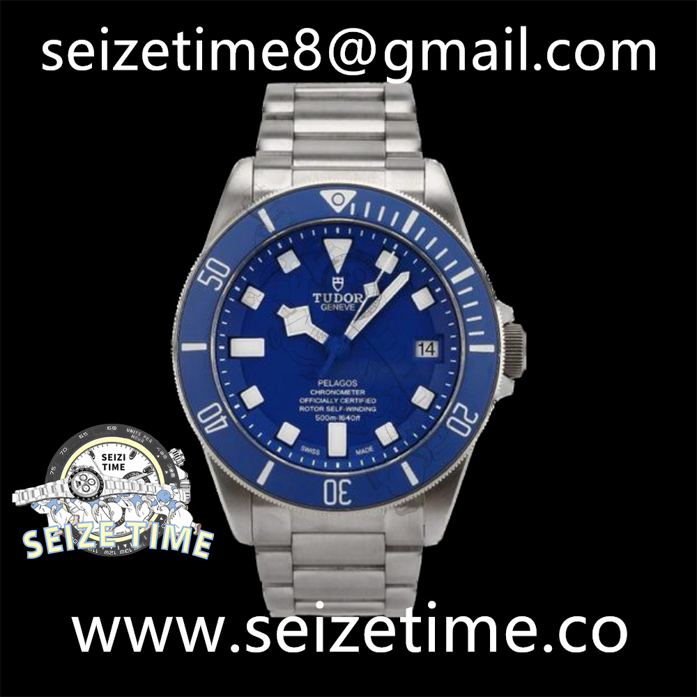 Blue Pelagos XF 1:1 Best Edition on Titanium Bracelet A2824 V5