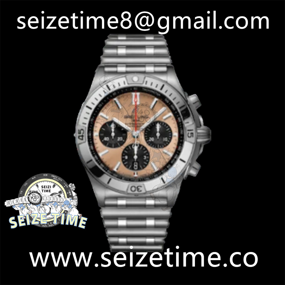 Chronomat B01 42 SS Gold Dial on SS Bracelet GF Asia 7750
