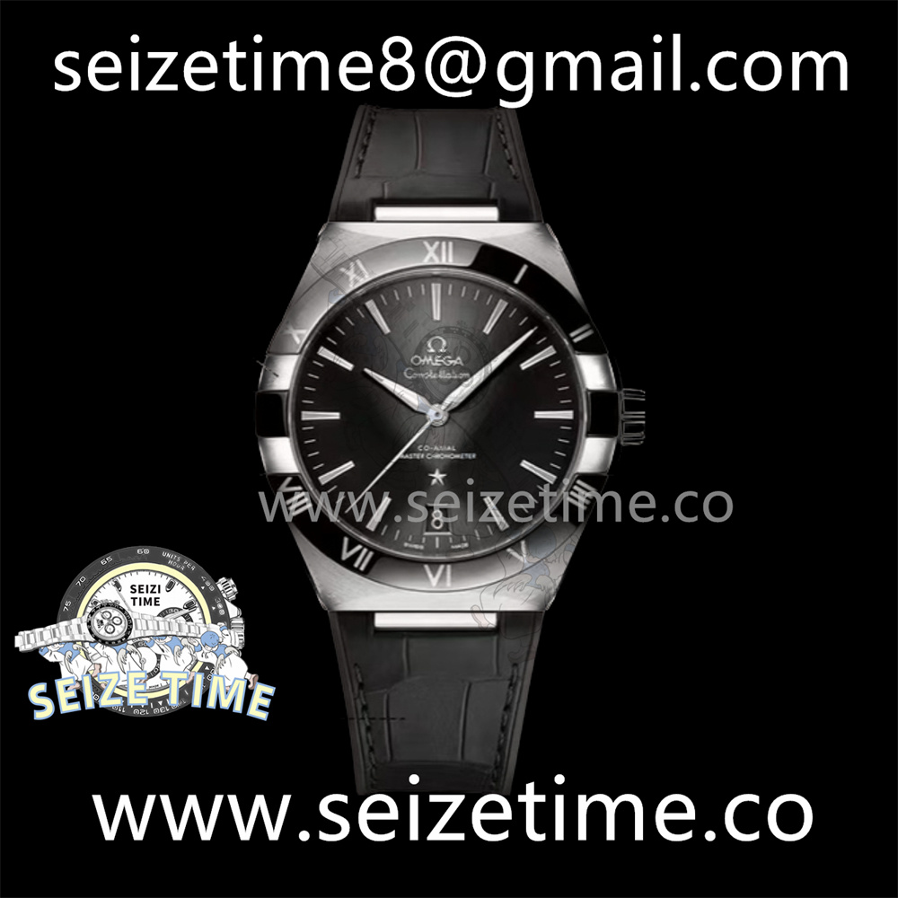 Constellation Co-Axial Master Chronometer 41mm SS Black Dial on Leather Strap VSF A8900