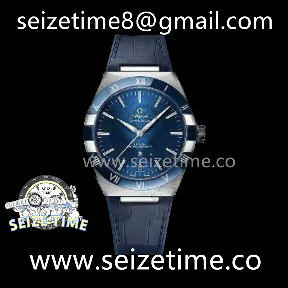 Constellation Co-Axial Master Chronometer 41mm SS Blue Dial on Leather Strap VSF A8900