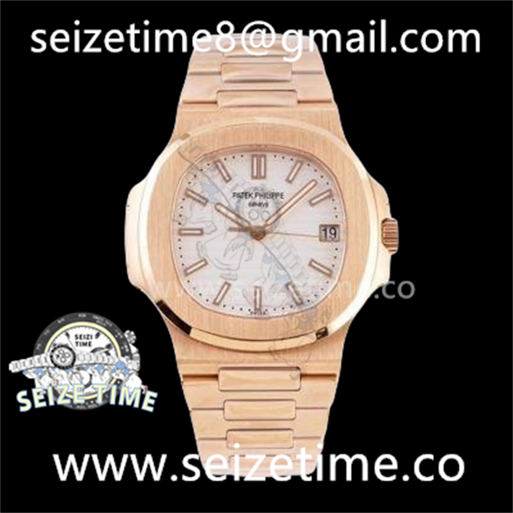 Nautilus 5711/1R PPF 1:1 Best Edition White Textured Dial on RG Bracelet 324CS V5