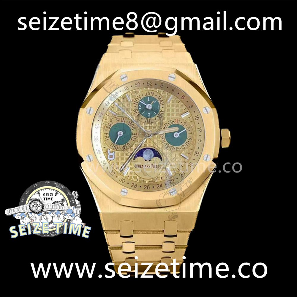 Royal Oak 41mm Perpetual Calendar 26574 YG APSF1:1 Best Edition YG Dial on YG Bracelet A5134
