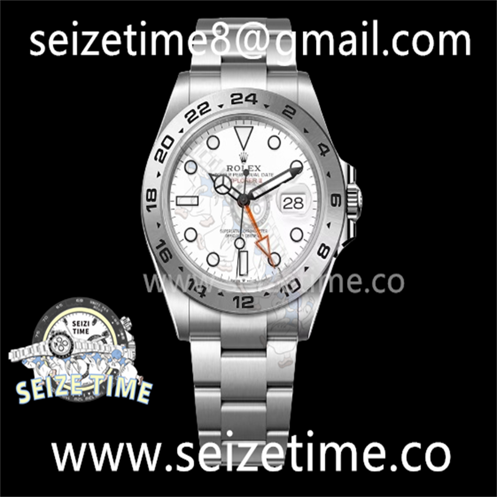 Explorer II 226570 904L SS JVSF 1:1 Best Edition White Dial Dots on SS Bracelet VR3285