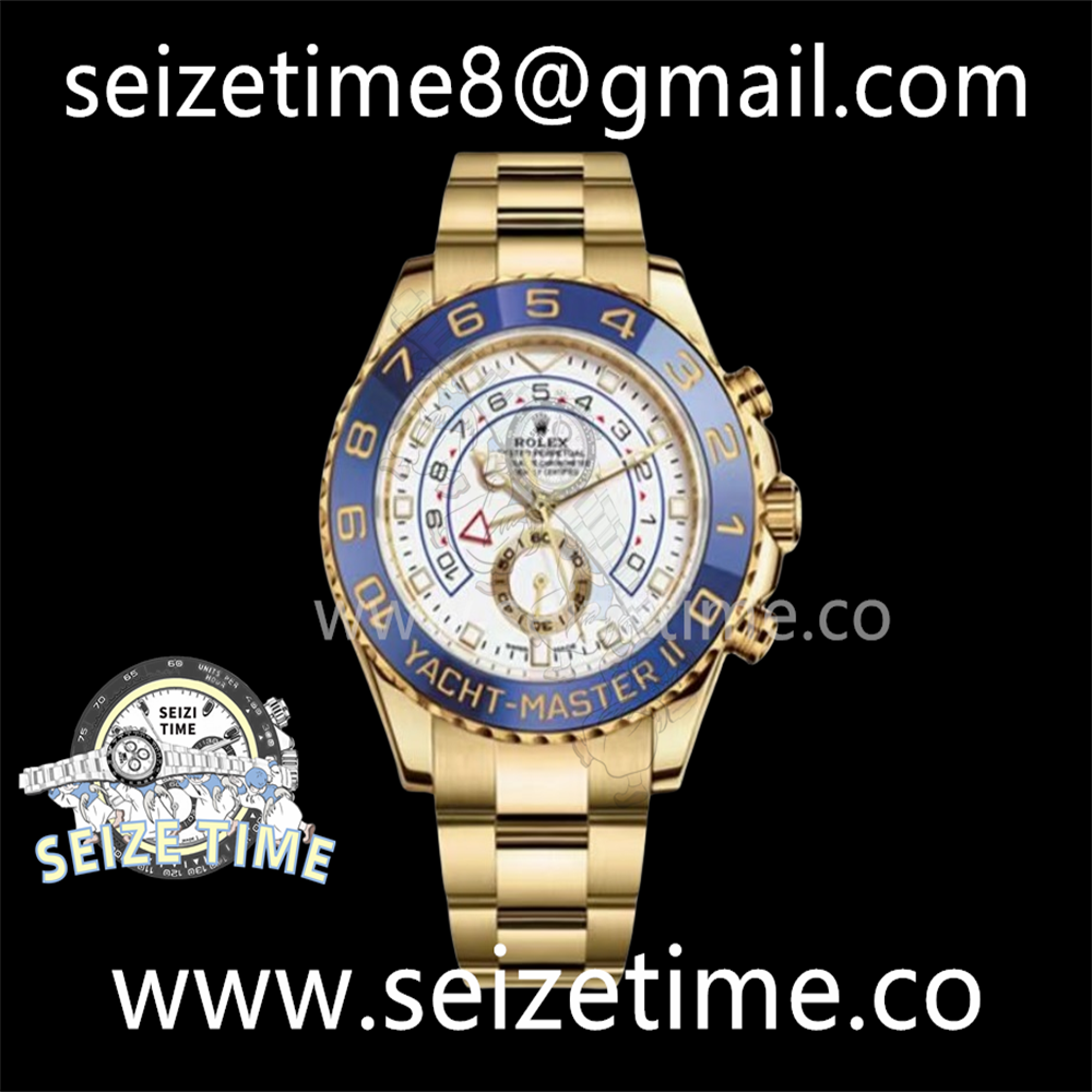 YachtMaster II 116688 YG KF 1:1 Best Edition White Dial on YG Bracelet A7750