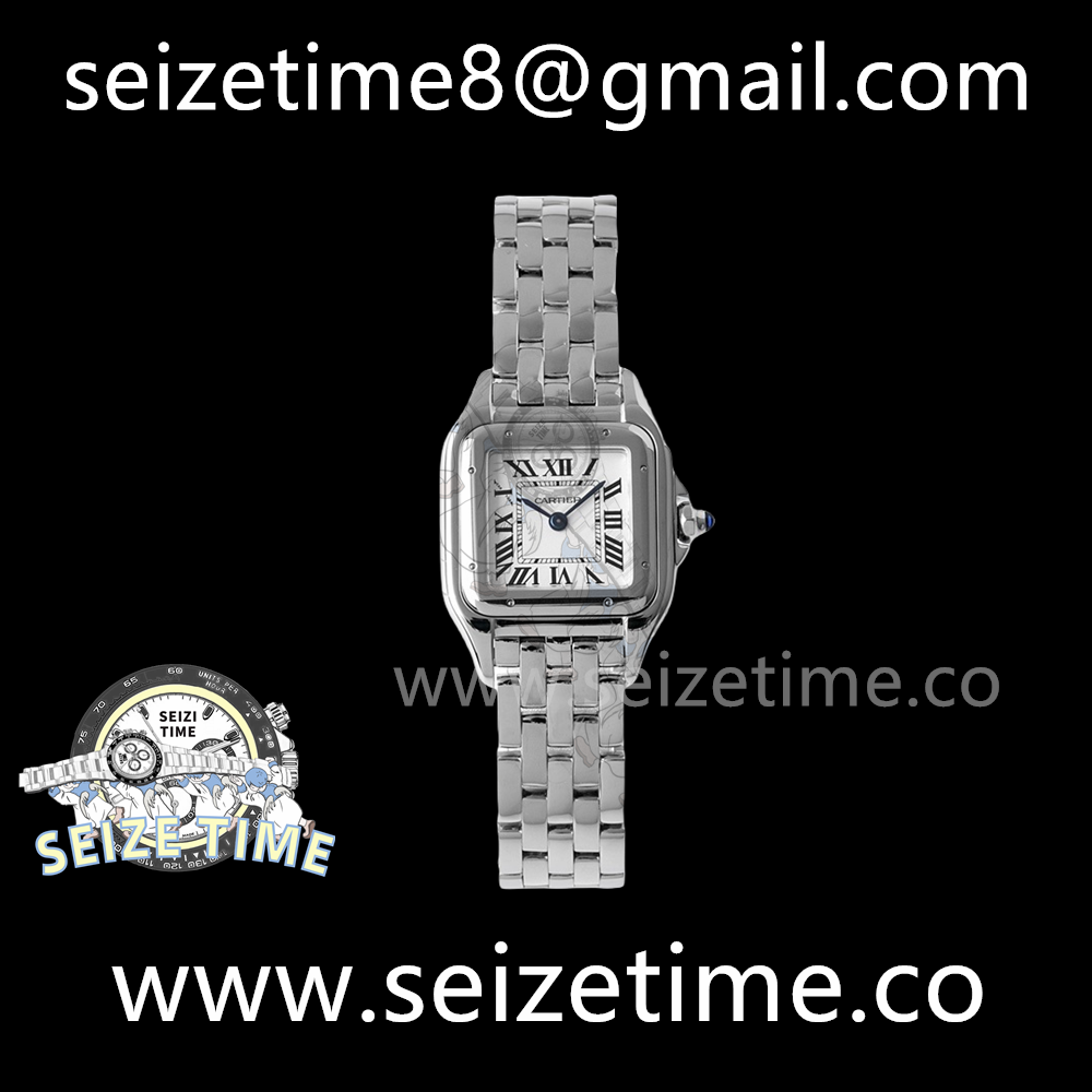 Panthère 22mm BVF 1:1 Best Edition SS White Dial on SS Bracelet Ronda Quartz