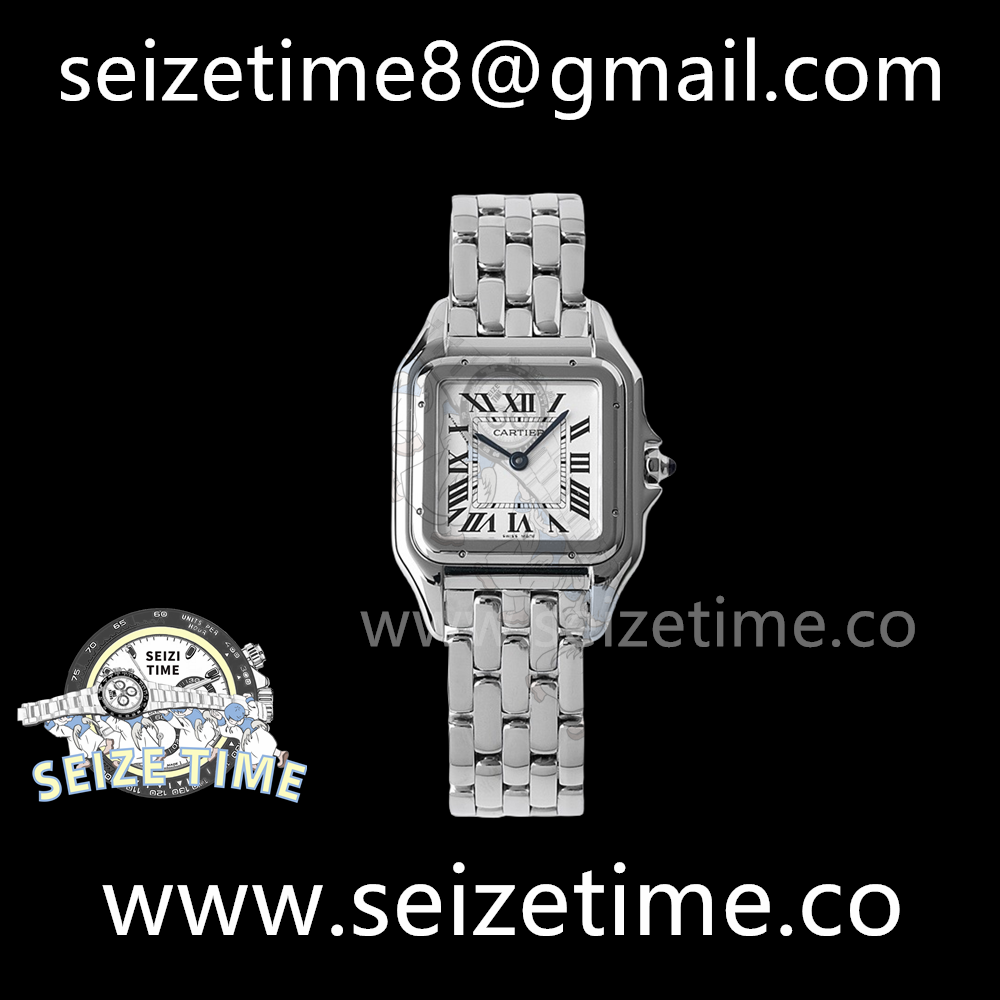 Panthère 27mm BVF 1:1 Best Edition SS White Dial on SS Bracelet Ronda Quartz