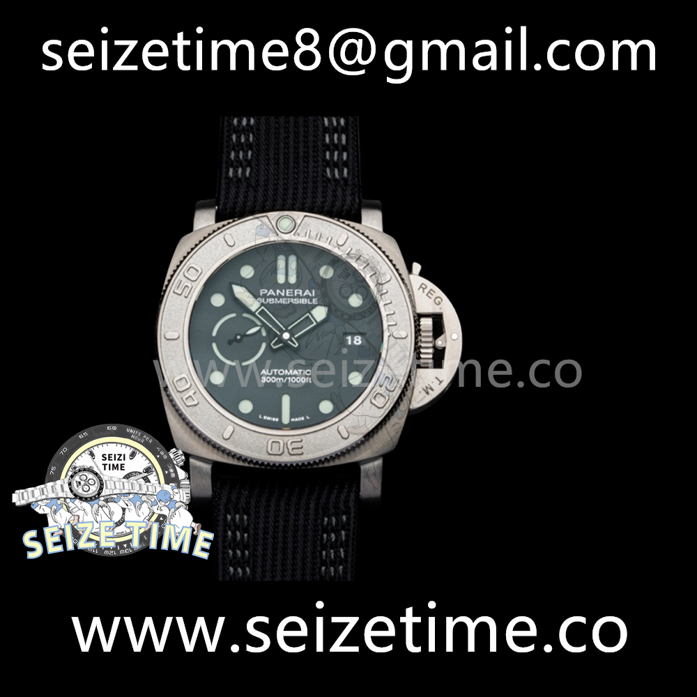 PAM984 Mike Horn Submersible VSF 1:1 Best Edition Black Dial on Black Nylon Strap P.9010 Clone