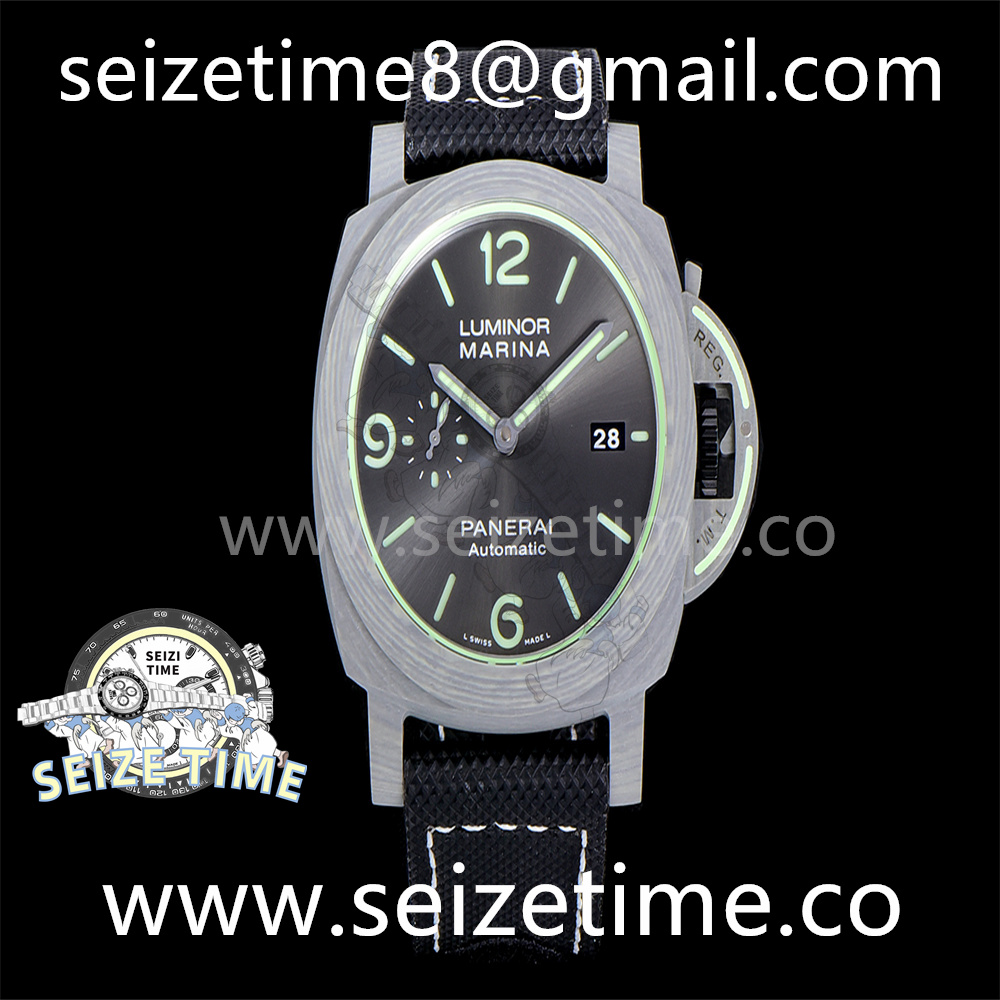 PAM1117 Carbon VSF 1:1 Best Edition Grey Dial on Black Kevlar Composite Strap P.9010