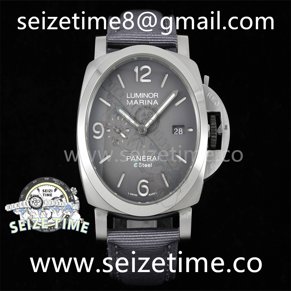 PAM1358 TTF 1:1 Best Edition Gray Dial on Gray Nylon Strap P9010