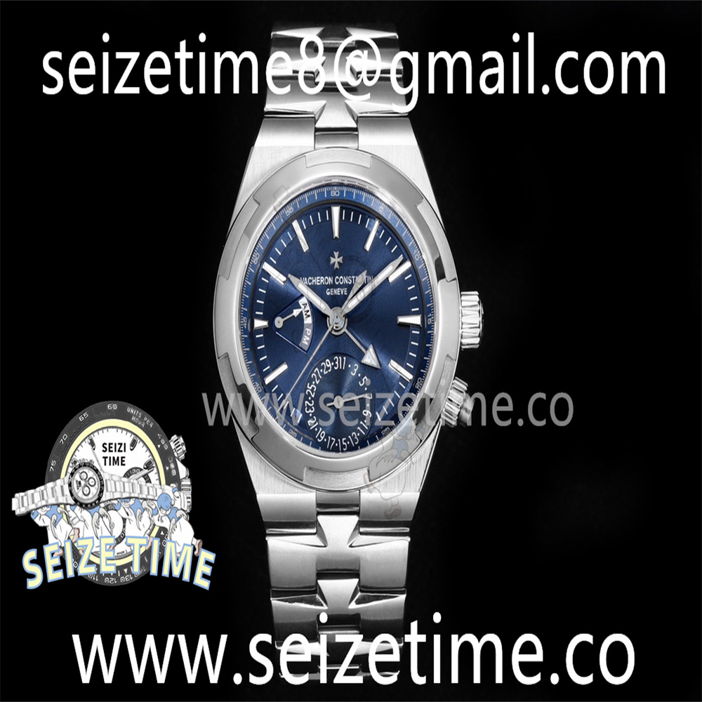 Overseas 7900V SS PZF 1:1 Best Edition Blue Dial on SS Bracelet A5110
