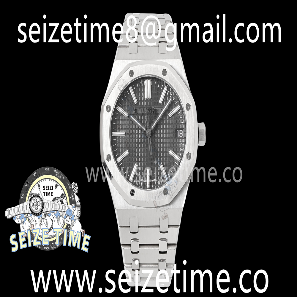 Royal Oak 41mm 15510 “50th Anniversary” SS APSF 1:1 Best Edition Gray Dial on SS Bracelet SA4302 Super Clone