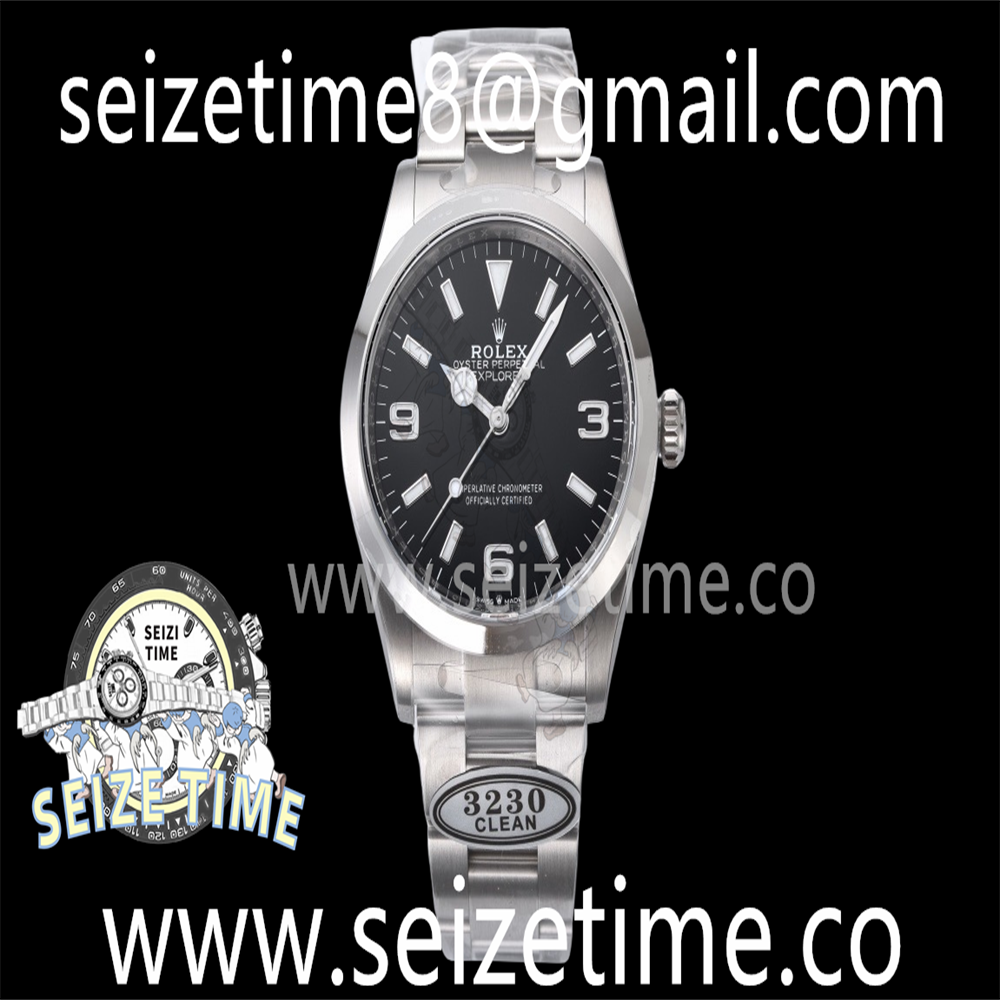 Explorer 124270 36mm 904L Steel CleanF 1:1 Best Edition Black Dial on SS Bracelet VR3230