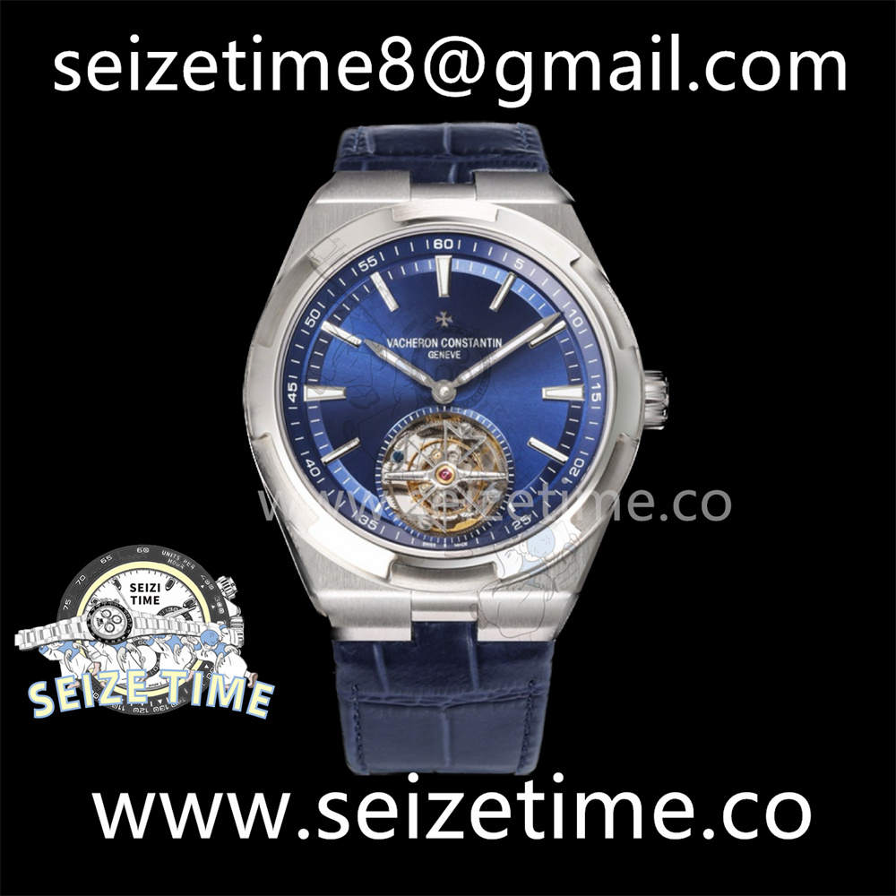 Traditionnelle Tourbillon SS BBRF Best Edition Blue Dial on Blue Leather Strap