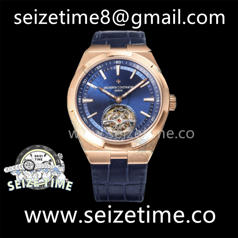 Traditionnelle Tourbillon RG BBRF Best Edition Blue Dial on Blue Leather Strap
