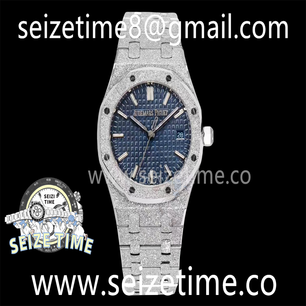 Royal Oak Frosted Gold 34mm SS MSF Best Edition Blue Dial on SS Bracelet Ronda A5800
