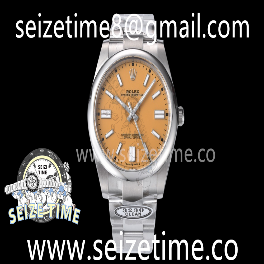 Oyster Perpetual 124300 41mm Clean 1:1 Best Edition 904L Steel Yellow Dial VR3230