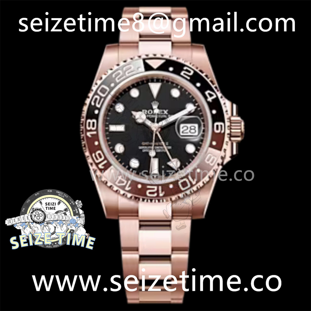 GMT-Master II 126715 CHNR C+F 1:1 Best Edition on Black Dial RG Bracelet VR3285 CHS