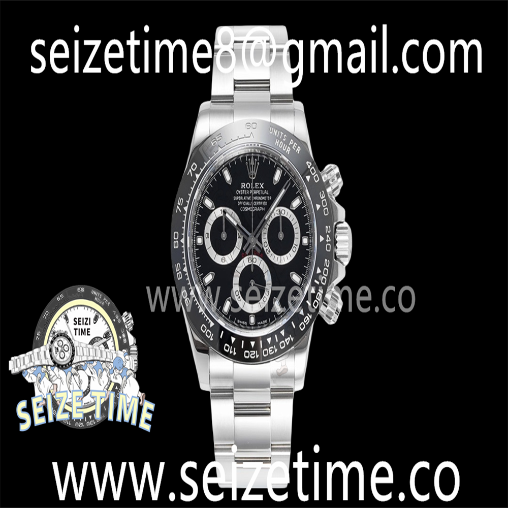 Daytona 116500 904L SS ZF 1:1 Best Edition Black Dial on SS Bracelet SH4130