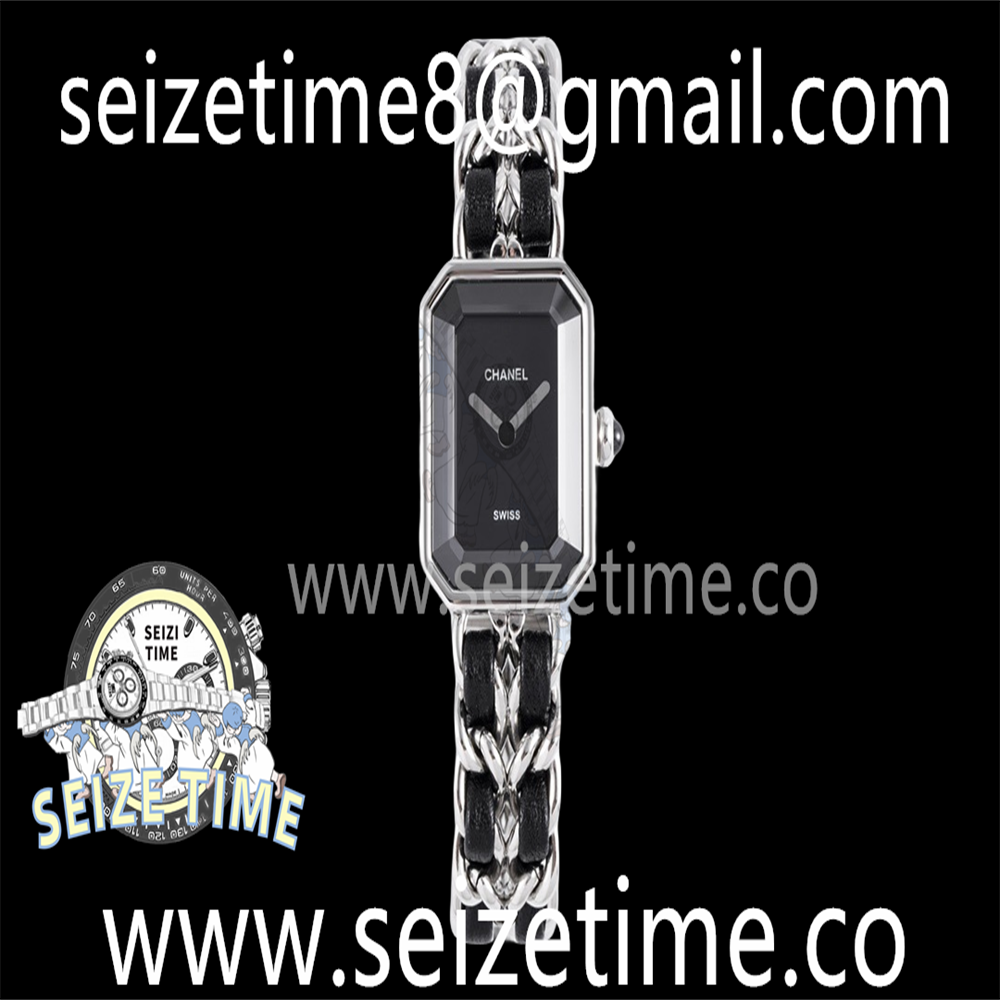 Premiere Ladies SS BVF 1:1 Best Edition Black Dial on SS Bracelet Ronda Quartz