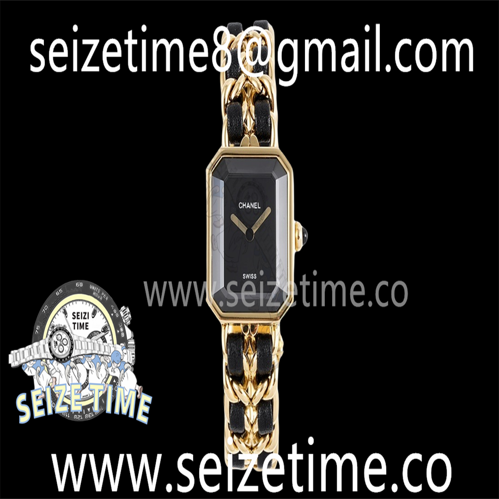Premiere Ladies YG BVF 1:1 Best Edition Black Dial on YG Bracelet Ronda Quartz