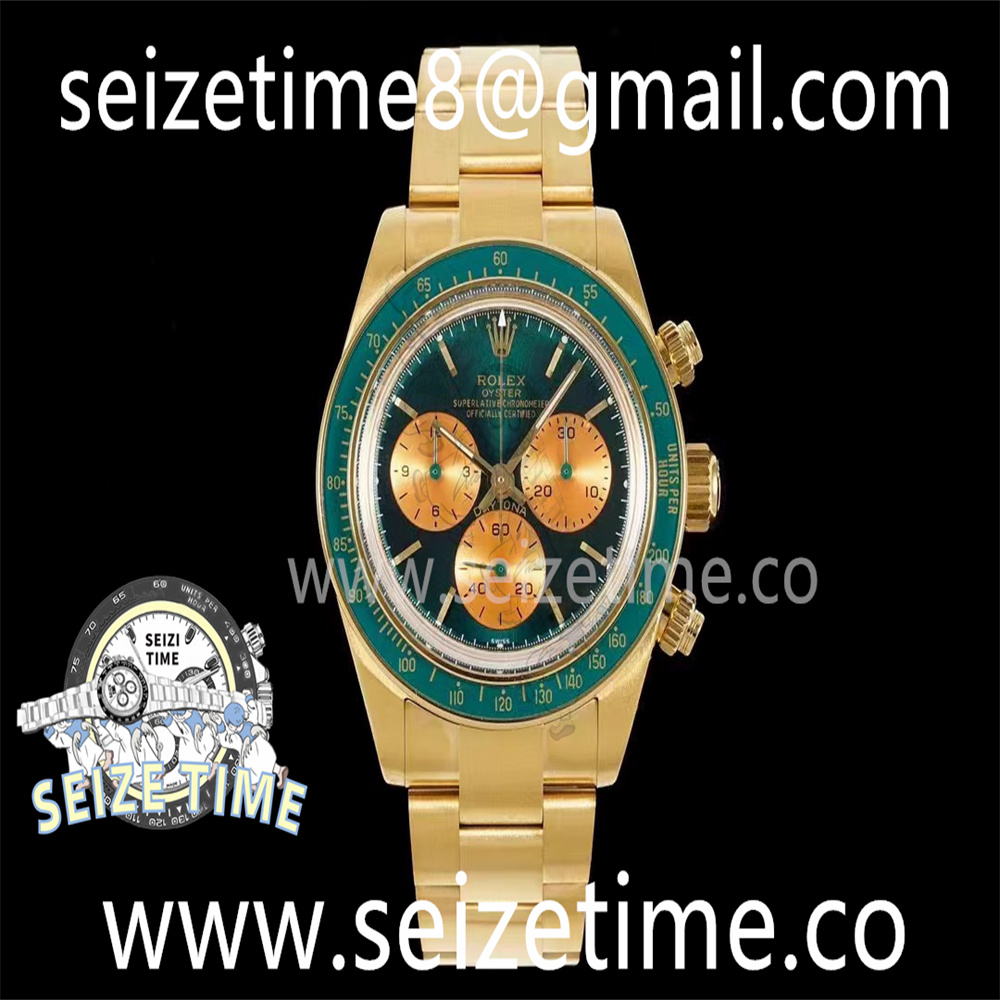 Daytona YG ADGF Best Edition Green/YG Dial on YG Bracelet A7750