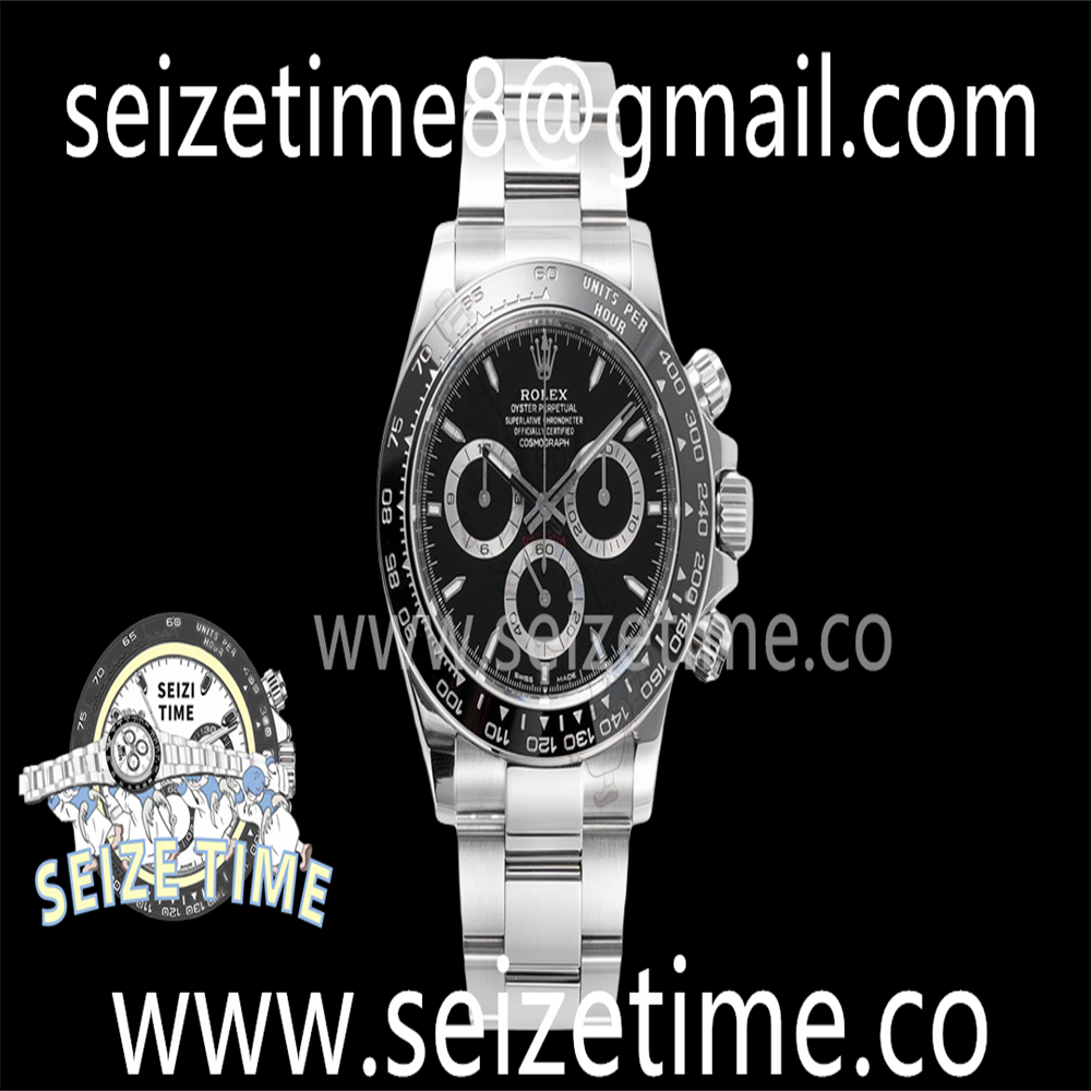 2023 Daytona 126500 904L SS AR+F 1:1 Best Edition Black Dial on SS Bracelet SA4131