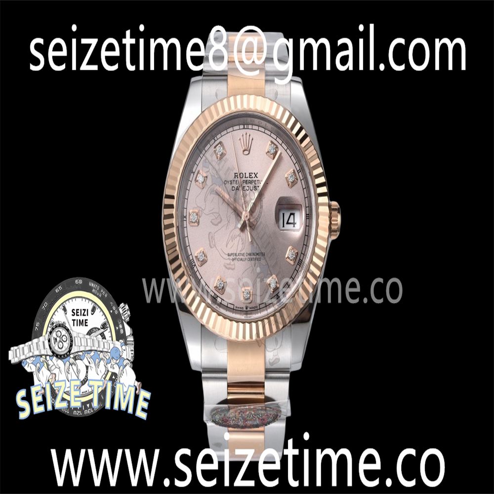 DateJust 41 126331 Clean 1:1 Best Edition 904L Steel RG Diamonds Dial on SS/RG Oyster Bracelet VR3235