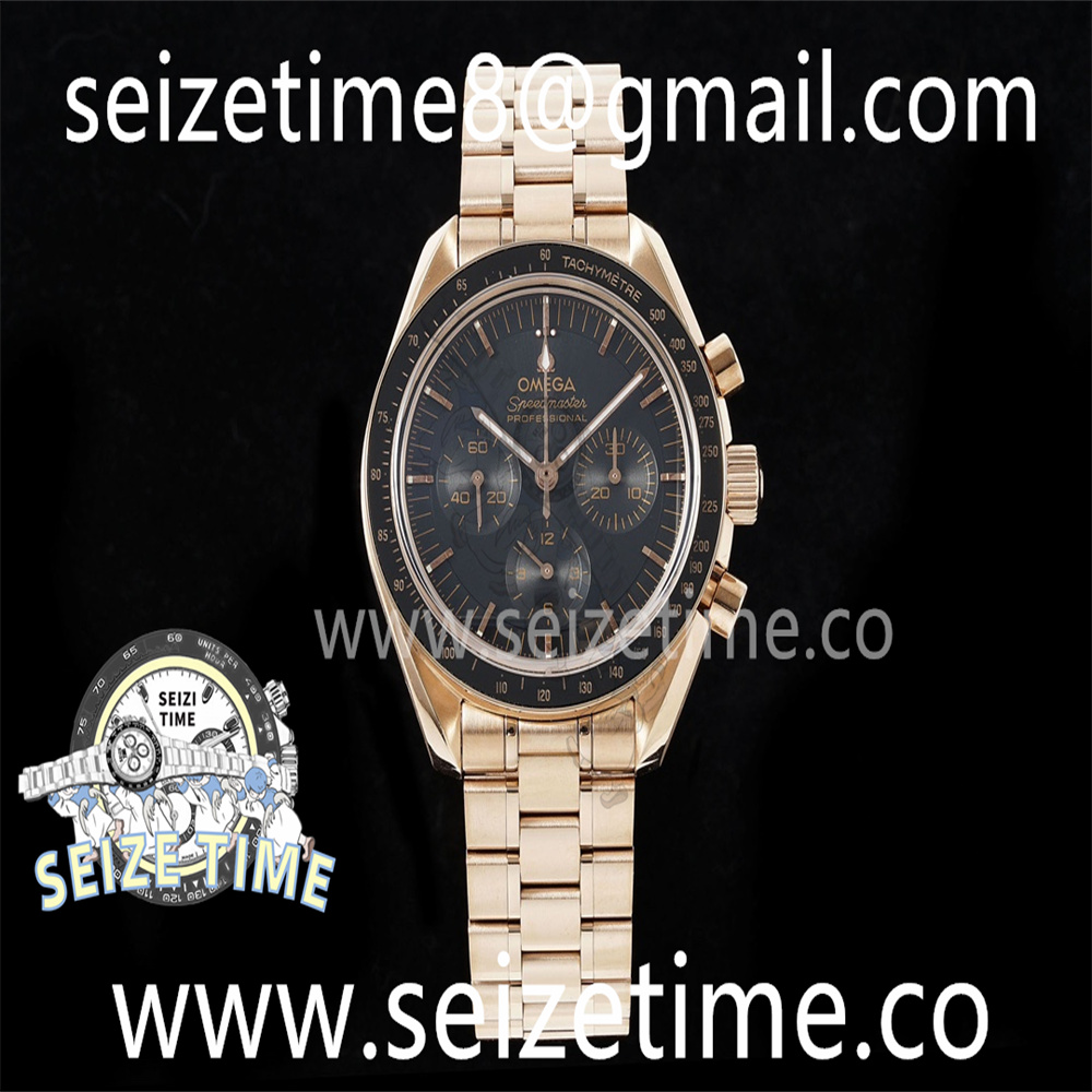 Speedmaster RG RMF Best Edition Black Dial on RG Bracelet Lemania HW