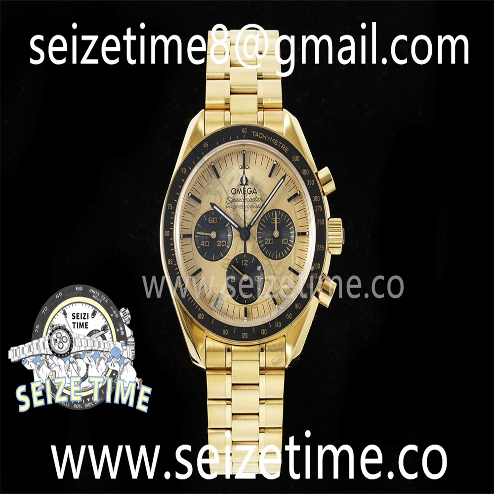 Speedmaster YG RMF Best Edition YG/Black Dial on YG Bracelet Lemania HW