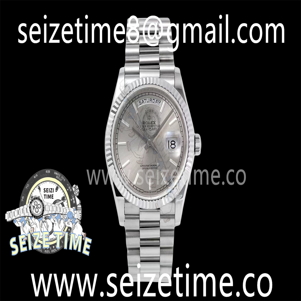 Day Date 36 SS TWSF Best Edition Silver Dial on SS Bracelet A2836