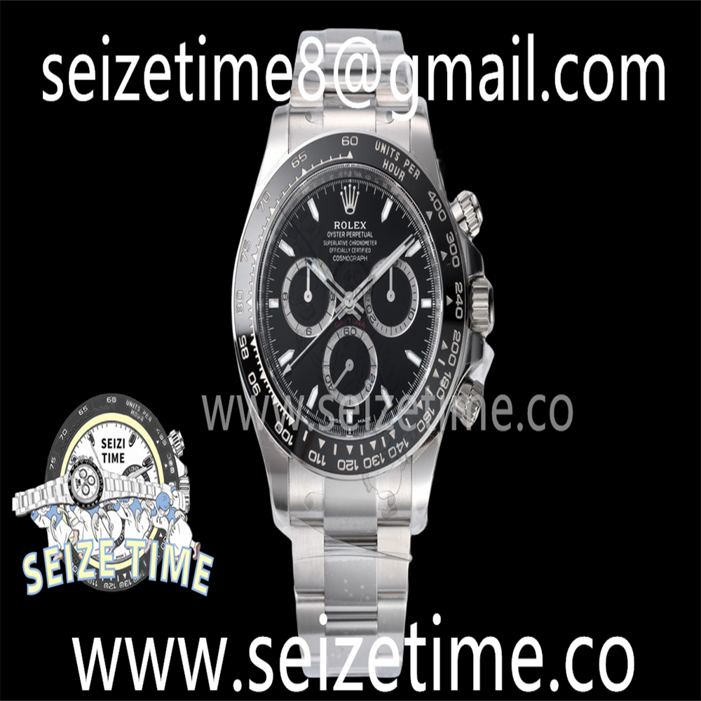 2023 Daytona 126500 Clean 1:1 Best Edition 904L Steel Black Dial on SS Braclet SH4131