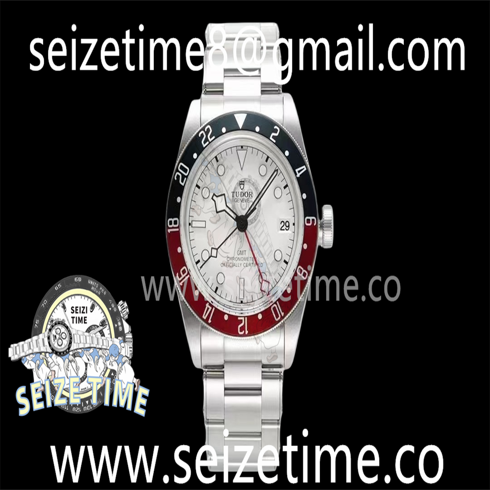 Black Bay GMT Pepsi Blue/Red Bezel ZF 1:1 Best Edition White Dial on SS Bracelet A2836