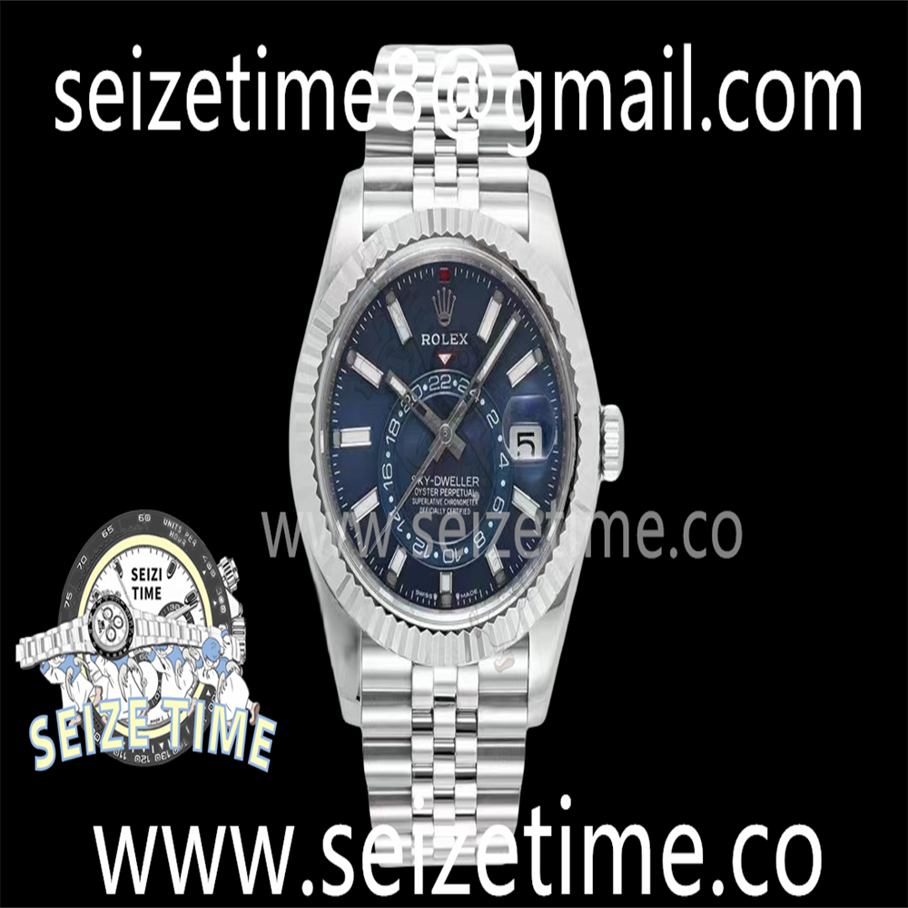 Sky-Dweller 326934 904L SS ZF 1:1 Best Edition Blue Dial on SS Jubilee Bracelet A2824