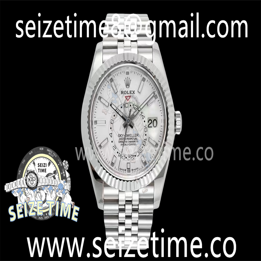 Sky-Dweller 326934 904L SS ZF 1:1 Best Edition White Dial on SS Jubilee Bracelet A2824
