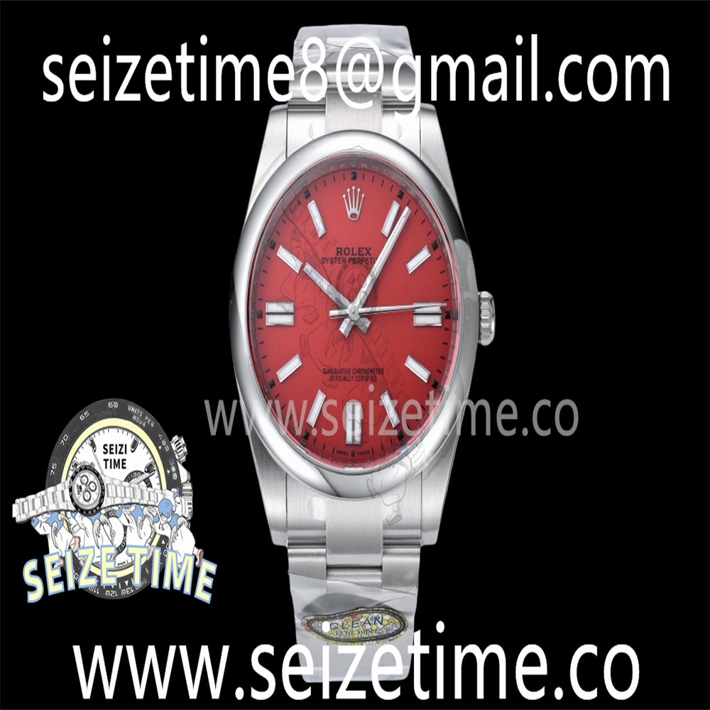 Oyster Perpetual 124300 41mm Clean 1:1 Best Edition 904L Steel Red Dial VR3230