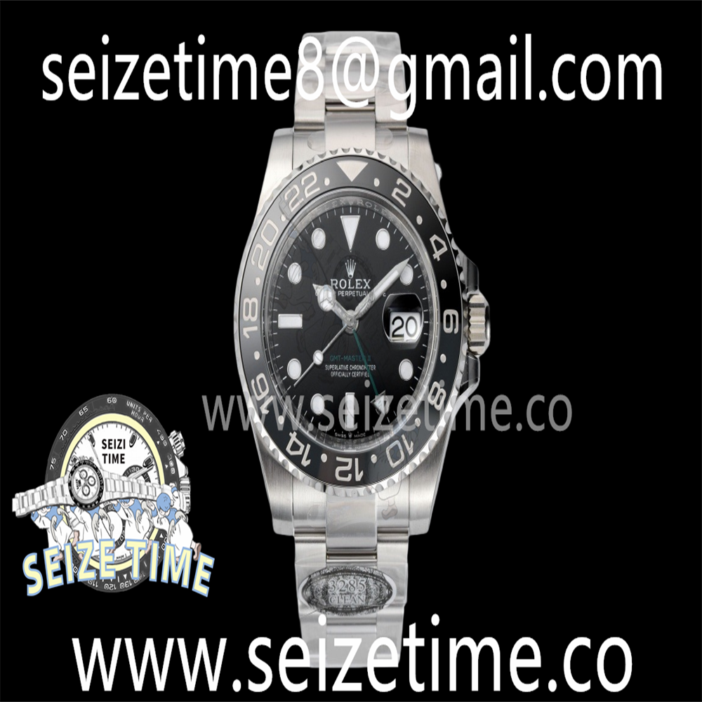 GMT Master II 126710 GRNR Clean 1:1 Best Edition Black Dial on SS Oyster Bracelet DD3285 CHS
